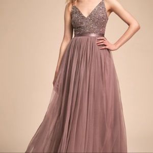NWT Bhldn Avery Violet Gray Bridesmaids Dress  4